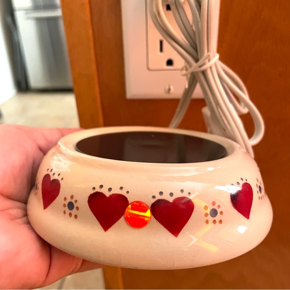 Home Sweet Home Ceramic Mug & Electric Beverage Warmer Hearts Apples Country Tea - Picture 11 of 15
